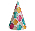 Колпак бумажный Sima-Land, «С днем рождения» шарики