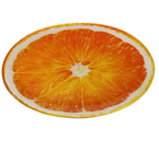 Блюдо стеклянное сервировочное «Доляна», 24,5×15×2 см, «Сочный апельсин»