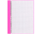 Тетрадь общая А4, 60 л. на гребне OfficeSpace Neon, 202*304 мм, клетка, розовая