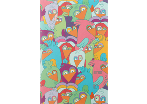 Блокнот-тетрадь Paint On! (А6), 90×140 мм, 120 л., линия, «Яркие птицы»