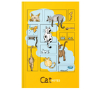Книжка записная «Жизнь кота», 145×205 мм, 64 л., клетка
