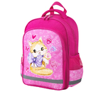 Рюкзак «Пифагор» School, 38×28×14 см, Cat Day, розовый (для девочек)