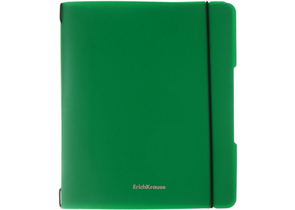 Тетрадь общая А5+, 48 л. на скобе FolderBook Classic, 175×205 мм, клетка, зеленая, цвет внутренних обложек - ассорти