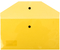Папка-конверт пластиковая на кнопке «Стамм.» С6+, толщина пластика 0,15 мм, прозрачная желтая