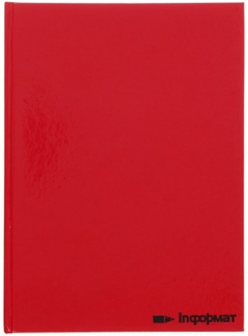 Блокнот-тетрадь общая А5, 60 л. inФормат 150×205 мм, клетка, красная