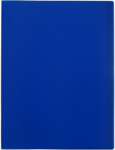 Папка пластиковая на 30 файлов «Стамм.» толщина пластика 0,5 мм, синяя