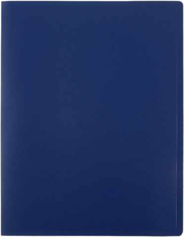 Папка пластиковая на 20 файлов Staff Manager толщина пластика 0,5 мм, синяя