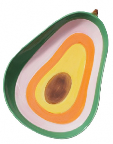 Блюдо керамическое «Доляна» 28×20×4 см, «Авокадо»
