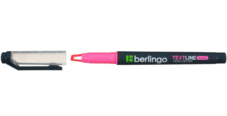 Маркер-текстовыделитель Berlingo Textline HL450 розовый