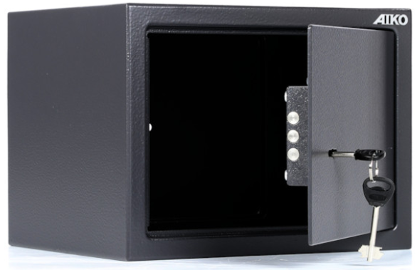 Мебельный сейф Aiko серии Т с ключевым замком T-230-KL: 14,4 л