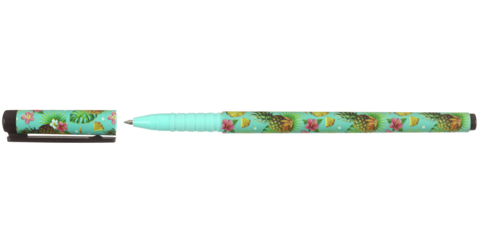 Ручка шариковая Brauberg Soft Touch Grip Pineapple, стержень синий