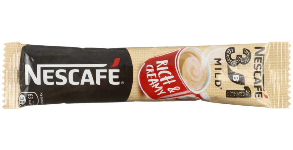 Кофе растворимый Nescafe 3в1 14,5 г, «Мягкий», в стике