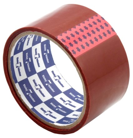 Клейкая лента упаковочная цветная Klebebander 48 мм×25 м, толщина ленты 40 мкм, красная
