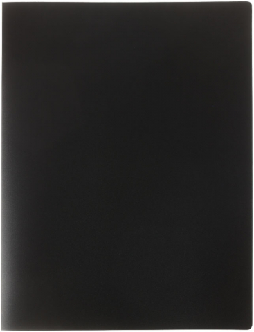 Папка пластиковая на 30 файлов «Стамм.» толщина пластика 0,5 мм, черная
